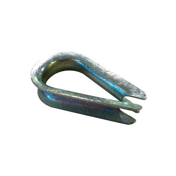 Advantage Sales & Supply Advantage Standard Duty Steel Zinc Plated Wire Rope Thimble - 1/4" Diameter - Pack of 6 TSD250P6 - main